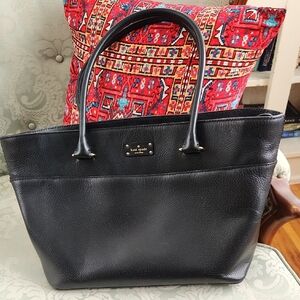 Kate Spade Black "Grove Street Margareta" Textured Tote